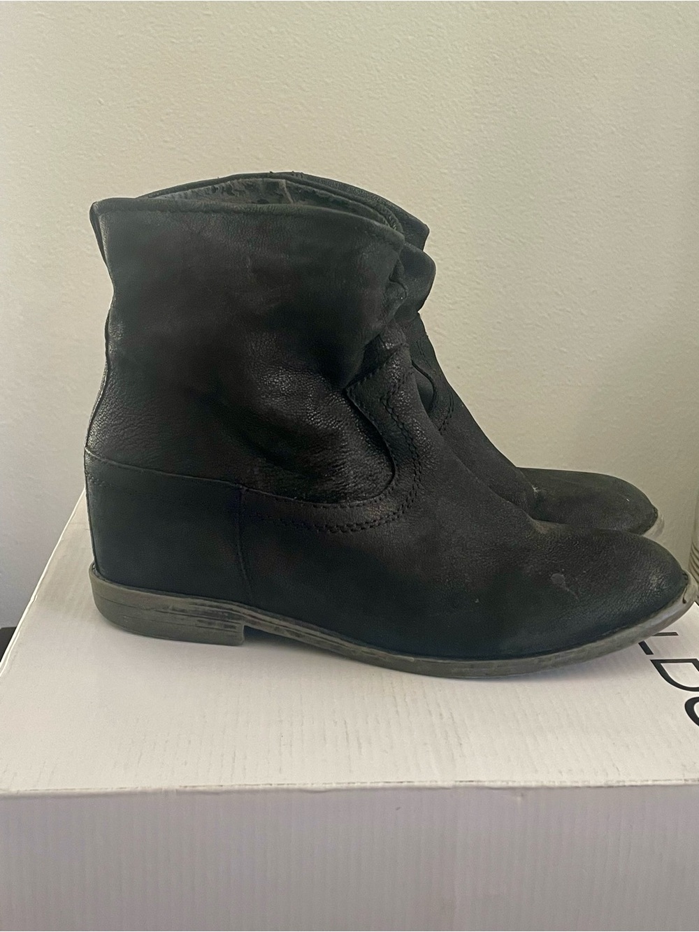 ALDO Black Slouch Ankle Booties - Picture 3 of 4